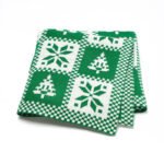Customized Knitted Christmas Decorating Baby Blankets Mimixiong