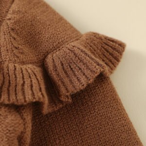 Winter Newborn Coat Flounce Baby Girls Sweater Cardigan Mimixiong