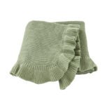 Hot Sale Solid Color Baby Knitted Blanket Mimixiong