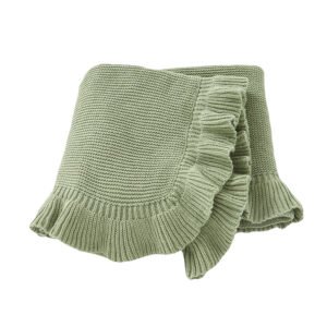 Hot Sale Solid Color Baby Knitted Blanket Mimixiong