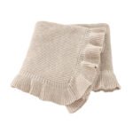 Hot Sale Solid Color Baby Knitted Blanket Mimixiong