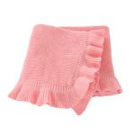 Hot Sale Solid Color Baby Knitted Blanket Mimixiong