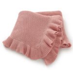Hot Sale Solid Color Baby Knitted Blanket Mimixiong