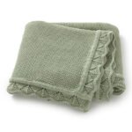 Wholesale100% Cotton Baby Swaddle Stroller Cover Knit Edge Blanket Mimixiong