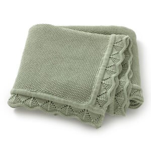 Wholesale100% Cotton Baby Swaddle Stroller Cover Knit Edge Blanket Mimixiong