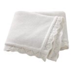 Wholesale100% Cotton Baby Swaddle Stroller Cover Knit Edge Blanket Mimixiong