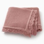Wholesale100% Cotton Baby Swaddle Stroller Cover Knit Edge Blanket Mimixiong