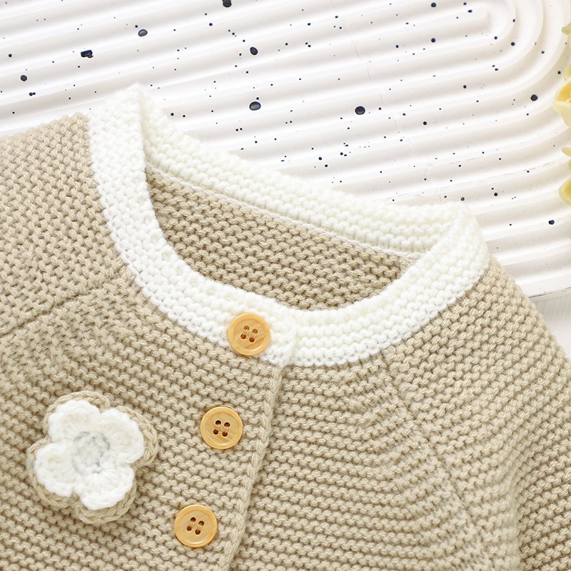 Winter Handmade Crochet Baby Cardigan Mimixiong
