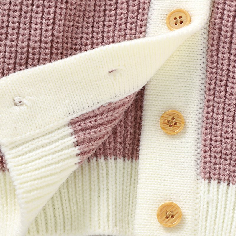 Wholesale V-Neck Baby Sweater Cardigans Mimixiong