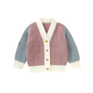 Wholesale V-Neck Baby Sweater Cardigans Mimixiong
