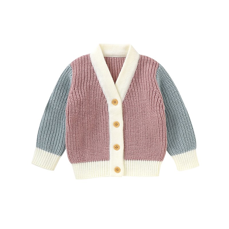 Wholesale V-Neck Baby Sweater Cardigans Mimixiong