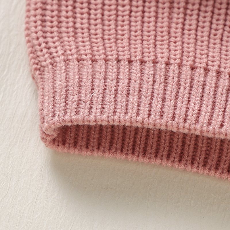 New Arrival Baby Casual Round Neck Striped Knitted Sweater Mimixiong