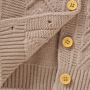 Wholesale Soft Knit Baby Sweater Crew Neck Cardigan Mimixiong