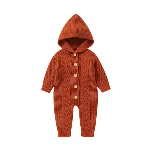 Hot Sale Mimixiong Baby Solid Rompers Knitted Soft Jumpsuit With Hat Baby Boutique Clothes