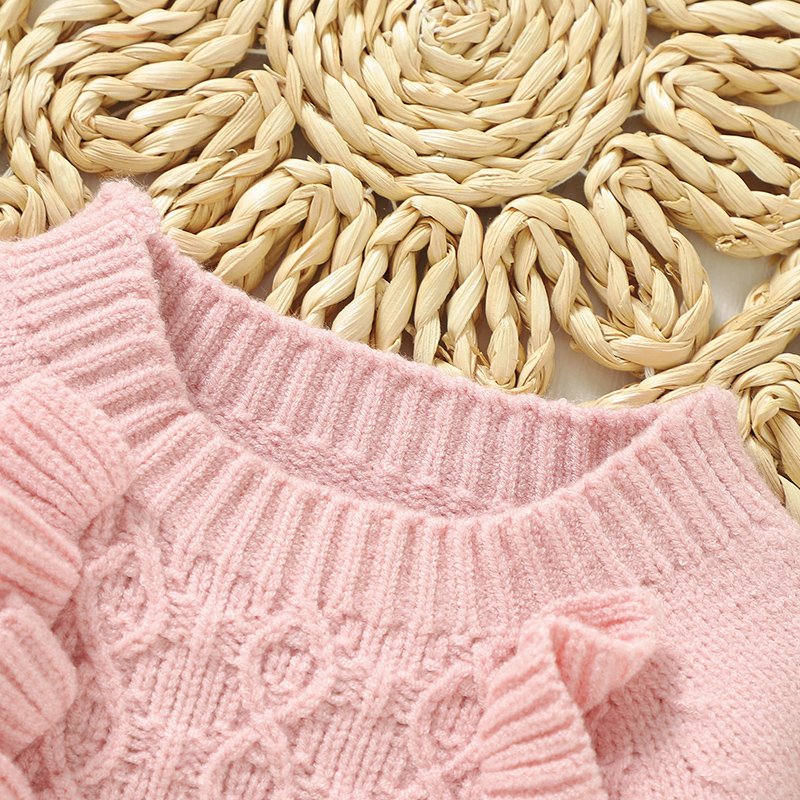 Infant Baby Girl Knitted Sweater Long Sleeve Clothes Mimixiong