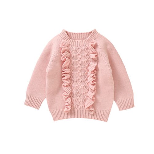 Infant Baby Girl Knitted Sweater Long Sleeve Clothes Mimixiong