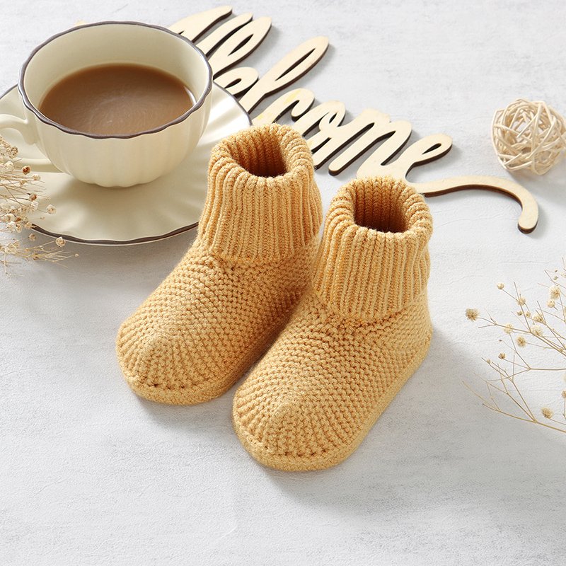 Hot Sale Knitted Baby Shoes Winter Socks Mimixiong