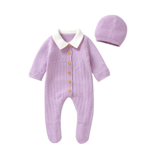 mimixiong High Quality Custom Baby Pajamas Footie Romper Sets Classic Sweatshirt Suits for Toddlers Newborn baby clothing sets