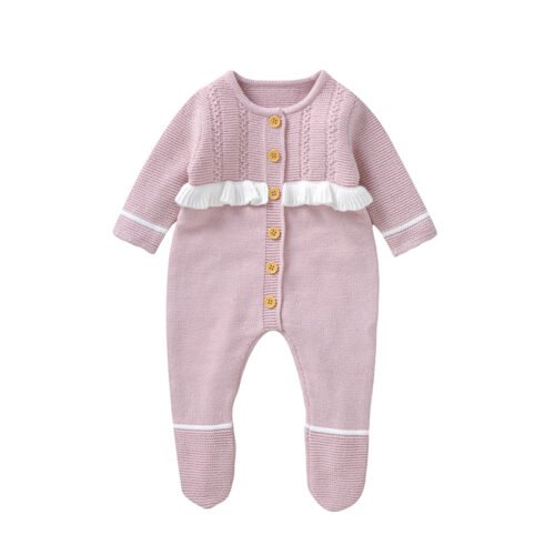 2024 OEKO-Tex Mimixiong New Style Sweet Baby Knitted Rompers Kids Clothing Girls Clothes