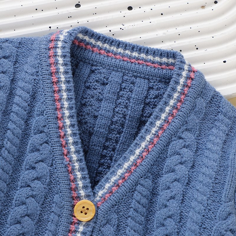New Style Soft Baby Knitted Cardigan Sweater Mimixiong