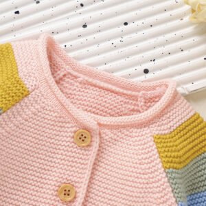 Hot Sale Colorful Newborn Baby Girls' Cardigan Mimixiong