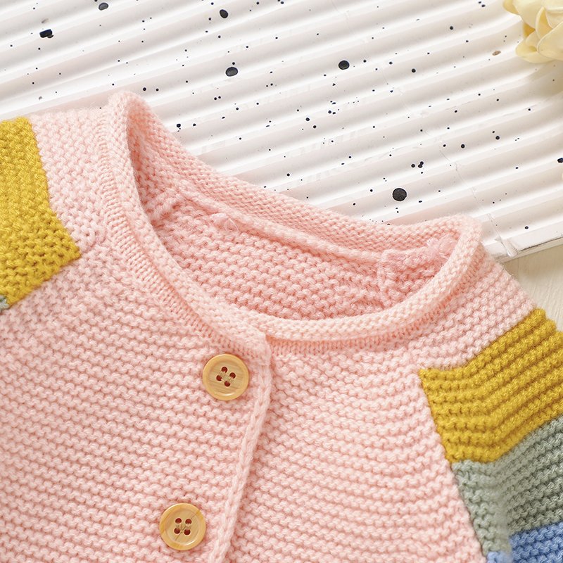 Hot Sale Colorful Newborn Baby Girls' Cardigan Mimixiong