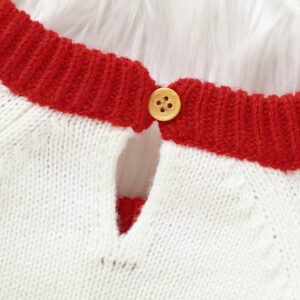 Christmas Baby Sweater Knitted Santa Long Sleeve Top Mimixiong