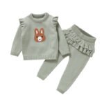 High Quality Cute Rabbit Baby Sweater & Pants Set Mimixiong