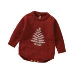 Tree Pattern Baby Rompers Knitted Jumpsuit Mimixiong