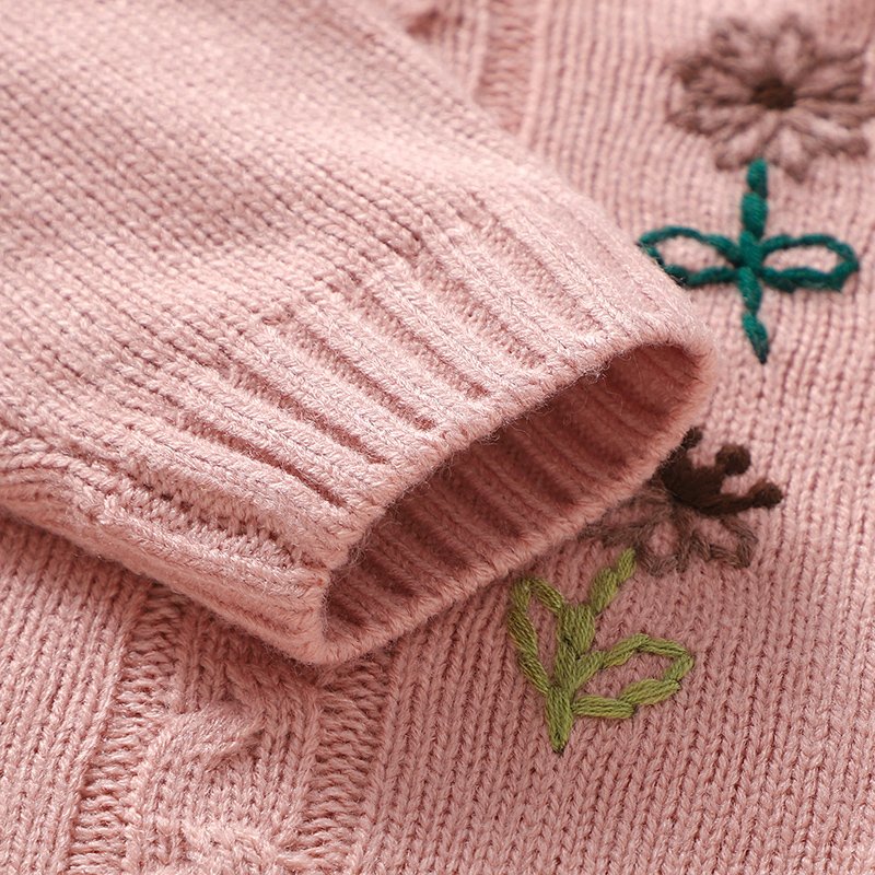 Embroidery Baby Coats Stylish Long Sleeve for Girls Mimixiong