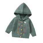 Embroidery Baby Coats Stylish Long Sleeve for Girls Mimixiong