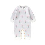 Winter Tulip Baby Knitted Pajamas Romper Mimixiong