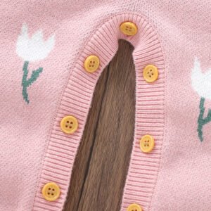 Winter Tulip Baby Knitted Pajamas Romper Mimixiong