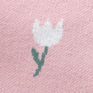 Winter Tulip Baby Knitted Pajamas Romper Mimixiong