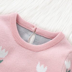 Winter Tulip Baby Knitted Pajamas Romper Mimixiong