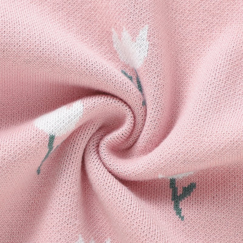 Winter Tulip Baby Knitted Pajamas Romper Mimixiong