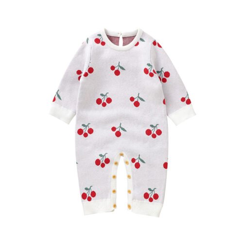 Ins Hot Sale Mimixiong Knitted Newborn Lovely Baby Rompers Jumpsuits Babies Clothes Kids Sweaters Clothing