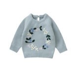 Knit Baby Pullovers Handmade Embroidery Sweater Mimixiong