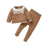Winter Knit Baby Sweater & Solid Pant Set Mimixiong