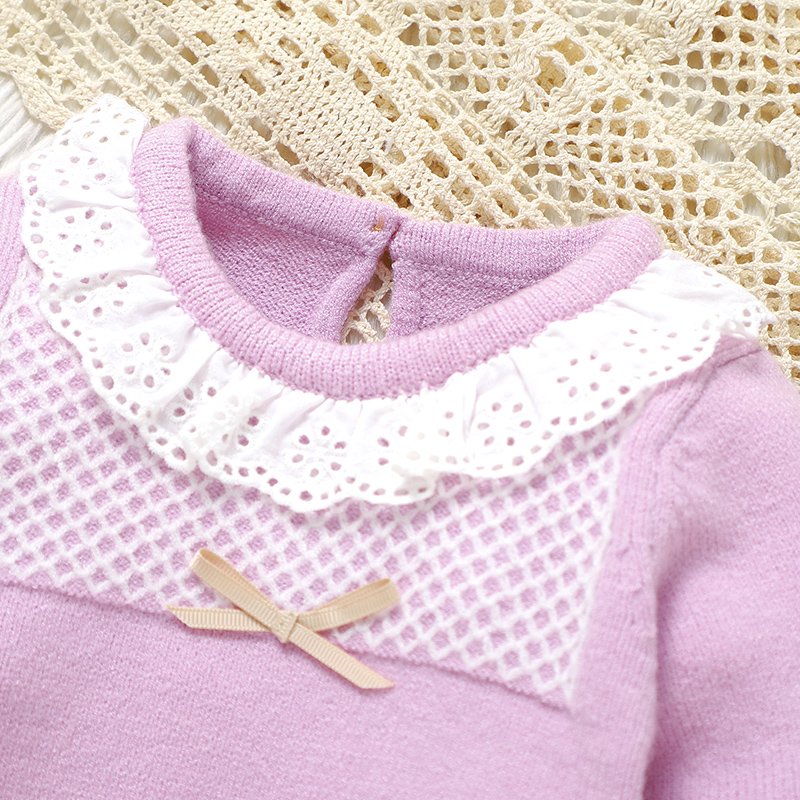Winter Knit Baby Sweater & Solid Pant Set Mimixiong