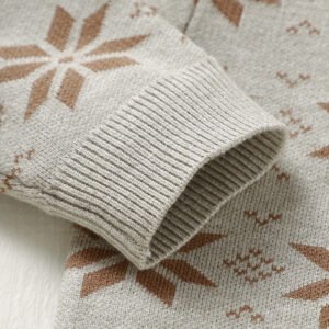 Snowflakes Baby Sweater & Pant Set Mimixiong