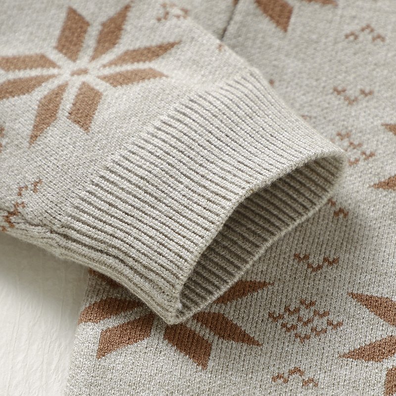 Snowflakes Baby Sweater & Pant Set Mimixiong