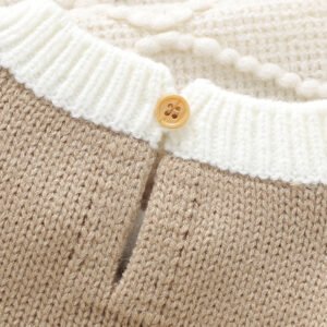 Soft Warm Stripes Long Sleeve Knit Pullover Sweater Mimixiong