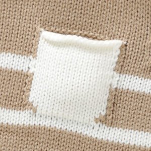 Soft Warm Stripes Long Sleeve Knit Pullover Sweater Mimixiong