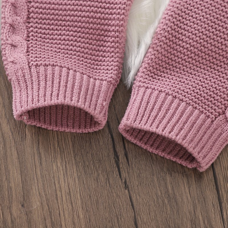 Heart Jacquard Long Sleeve Sweater & Pants Mimixiong
