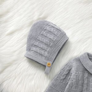 Toddler Newborn Long Sleeve Romper & Hat Set Mimixiong