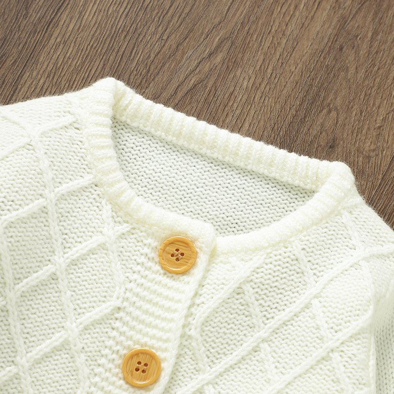 OEM Baby Pajamas Romper & Cardigan Sweater Set Mimixiong