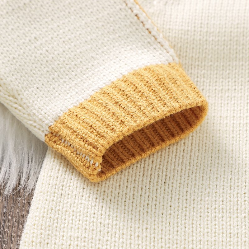 Cute Knitted Baby Romper & Hat Set Mimixiong