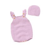 Sleeveless Baby Suspender Pants & Hat Set Mimixiong