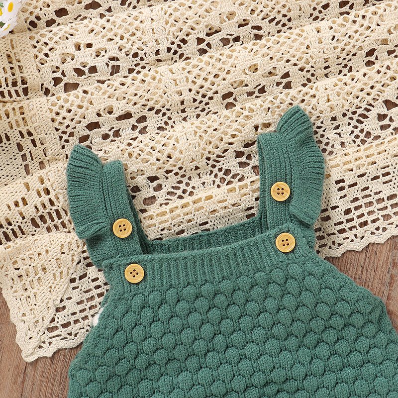 Sleeveless Baby Suspender Pants & Hat Set Mimixiong